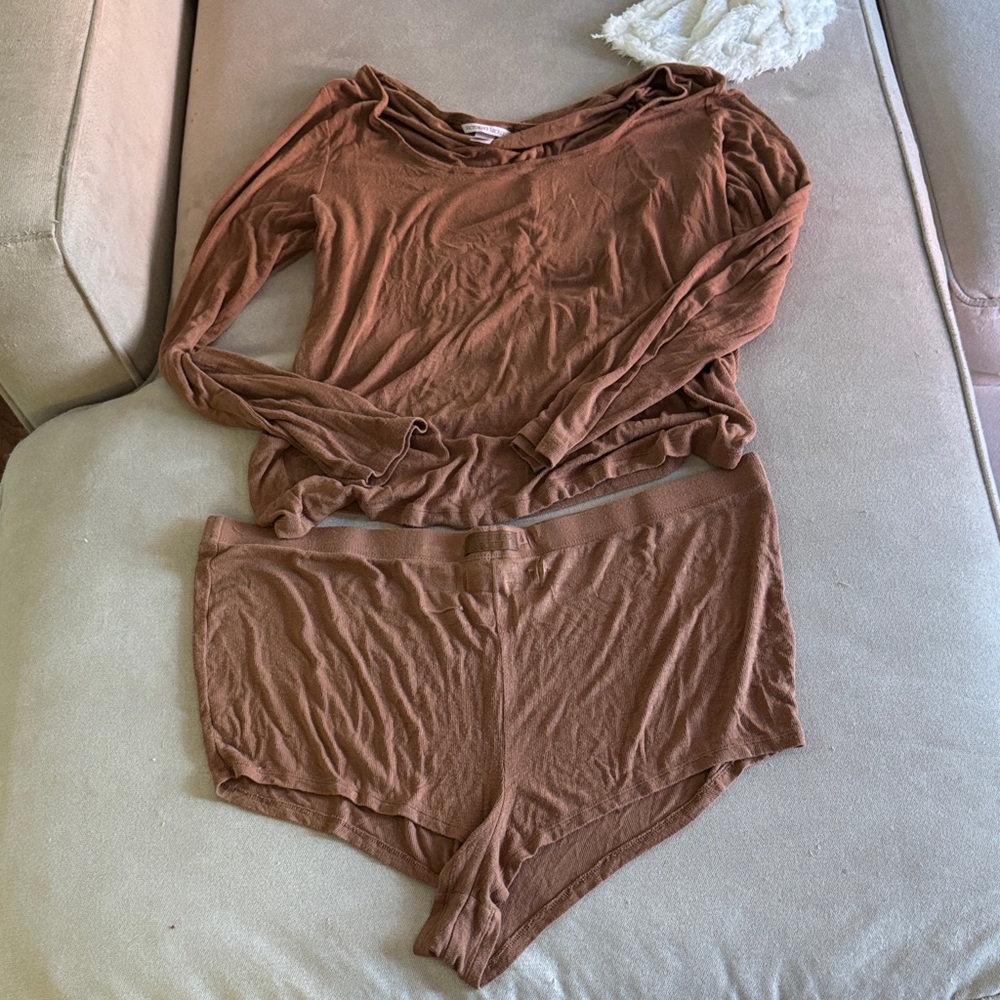 Victoria's Secret Brown Pajama Set
